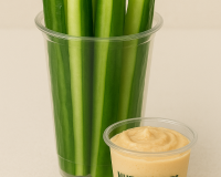 Dip de hummus con pepino