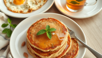 hotcakes avena, huevo y te